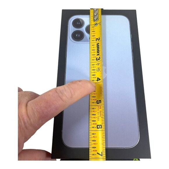 Original iPhone 13 Pro Max BOX ONLY 4” X 7” X 1” Black Authentic Replacement - Picture 5 of 6